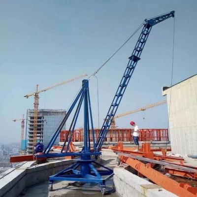 China Other High-rise building crane floor fixed rotary crane is suitable for fishing boat deck to lift fish ashore ship pond shore use for sale