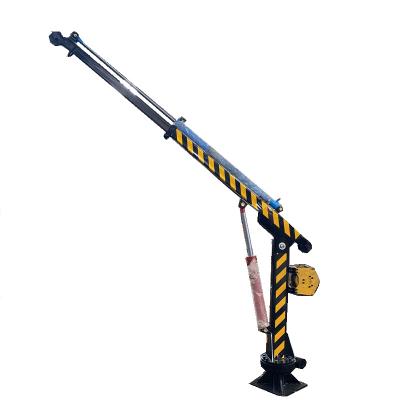 China Other Small truck truck hydraulic crane folding arm telescopic rotary hydraulic crane is suitable for car installation and lifting wor for sale