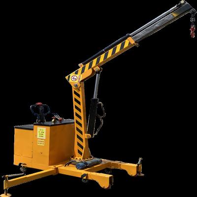 China Other Small hydraulic mobile crane Small hydraulic mobile floor crane balanced electric small craneSingle arm crane for sale