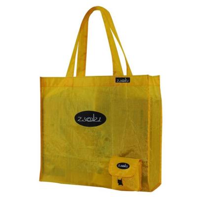 China 210D Polyester Wholesale Folding Storage Supermarket Portable Shopping Bag for sale