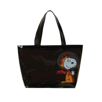 China Custom Logo Folding Eco Recycled Waterproof PVC Storage Tote Bag Cartoon Shopping Tote Bag for sale