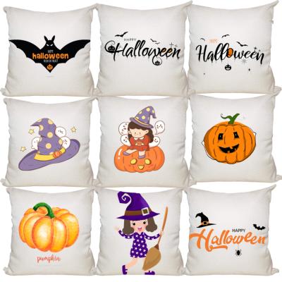 China New Design Polyester Hallowmas Decoration 100% Picture Sublimation Anti-Static Custom Pillow Case Home Decor for sale