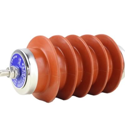 China Insulated metal compound Minsai high voltage indoor outdoor one-piece structure/ceramic/silicone zinc oxide lightning arrester HY5WR-17-45 for sale