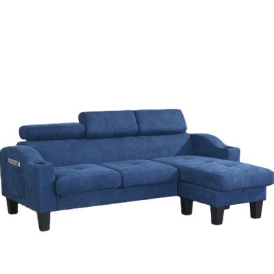 China 2021 New Metal 3 Seats Removable High Quality Blue Sofa Cover Comfortable Folding Day Sofa Bed for sale