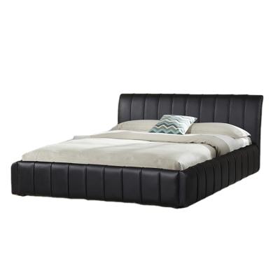 China Gray White Full Size Foax Leather King Size Leather Bed professional technology and many years of industry experience for sale