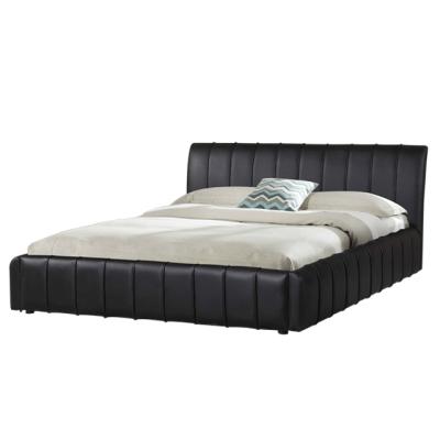 China Comfortable Soft Leather Bed Frame Simple Design Bedroom Gas Lift Storage Beds for sale