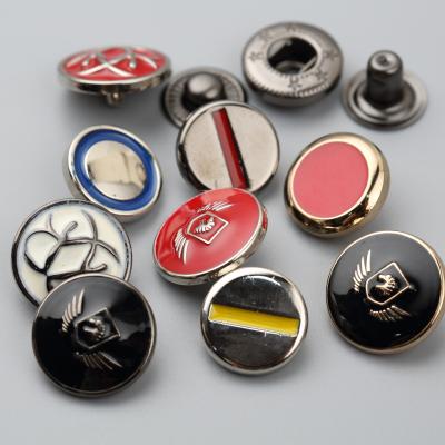 China High quality custom size new style silver gold metal press stud brass washable snaps new snap buttons button for sale