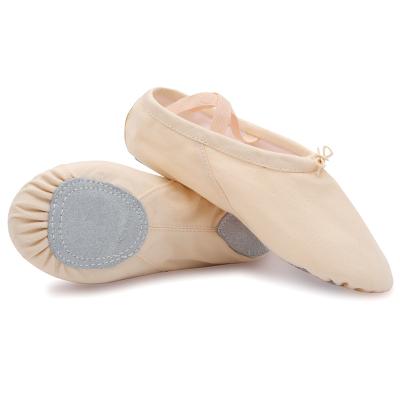 China Double-Layer Cotton Canvas Dance Shoes Ballet Flat Wholesale Custom Canvas Shoes Ballet Shoes for sale