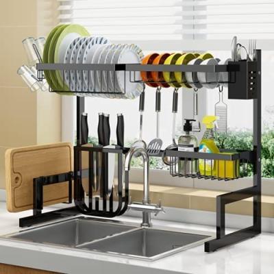 China 2021 New Large Dish Shelf Storage Racks And Racks Sustainable Buffet Organizer For Non-Folding Rack Metal for sale