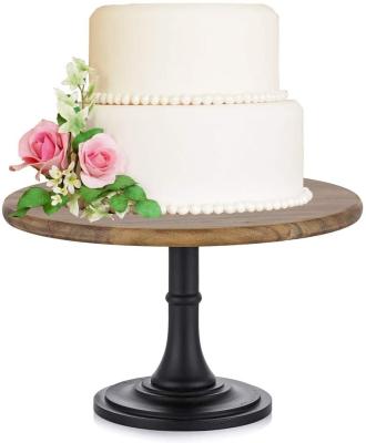 China Stocked Rustic Cake Stand Popularity Base Wedding Log for sale