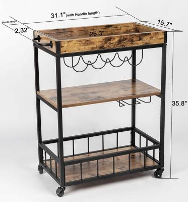 China Modern wholesale market serving mobile bar cart for sale