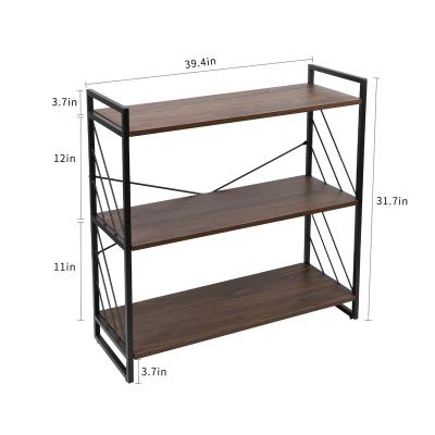 China 3 tier best seller on amazon metal bookcase for home ministry and living room for sale