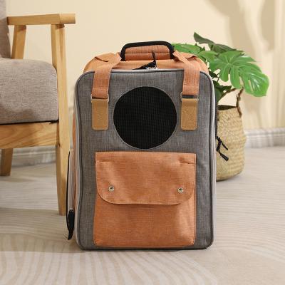 China Small Dog Cats Portable Space Capsule Backpack Breathable Travel Shoulder Cat Bag for sale