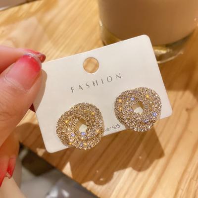 China Trendy Circle Crystal Earrings Jewelry Fashion TRENDY Jewelry Studs for sale