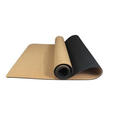 China Soft ; Nontoxic ; 2021 New Eco-Friendly Cheap Durable Natural Cork Yoga Mat And Natural Rubber Yoga Mat Cork Eco-Friendly Mat for sale