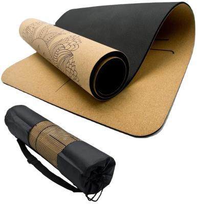 China High Quality Cork+TPE Jointop Silk Yoga Mats Non Slip Eco Friendly Packing Boxes With Yoga Pictures for sale