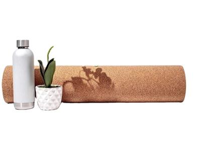 China Custom Print Natural Rubber Cork+TPE Jointop Mat Eco Friendly 100% Rubber Cork Yoga Mat Cork Tape Yoga for sale