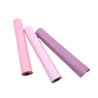 China Wholesale Custom PU+Rubber Logo Travel Yoga Mat Supplier Eco-friendly PU Natural Rubber 5mm PU for sale