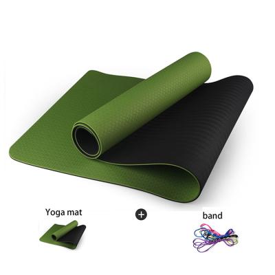 China Waterproof Eco FriendlyNew Non Slip Custom Logo Tape Factory Manufacturer Tpe Yoga Mat for sale