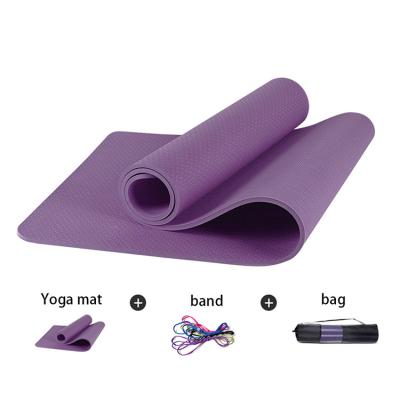 China Wholesale Cheap 100% Anti Slip Waterproof 6mm Printed Custom Eco Friendly Tape Yoga Mat for sale