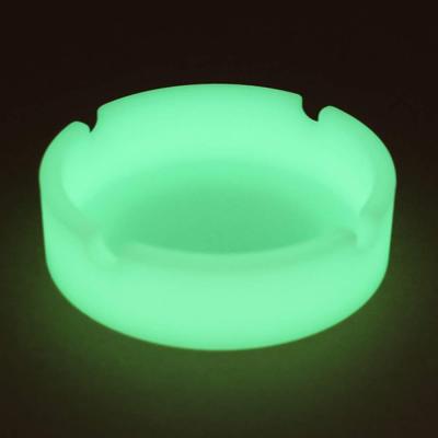 China fasion& Night Light Novelty Luminous Silicone Around Table Ashtray for sale