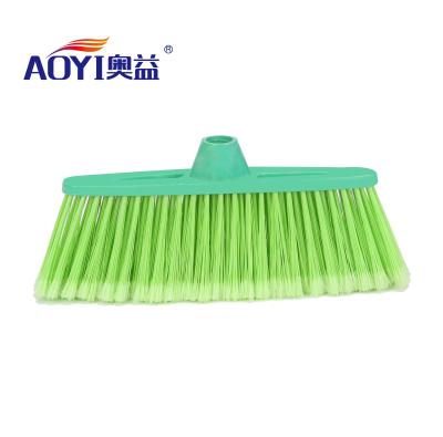 China Home AOYI 3018 Colorful Soft Bristle Plastic Broom Head For Household Cleaning for sale