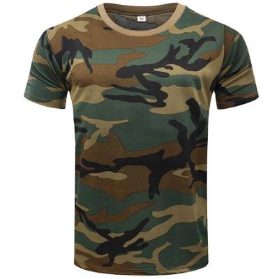 China 2021 Summer New Anti-Static T-shirt Men's Casual Camouflage Fashion StyleLarge Short Sleeve Full Size 110-6XL Customizable for sale