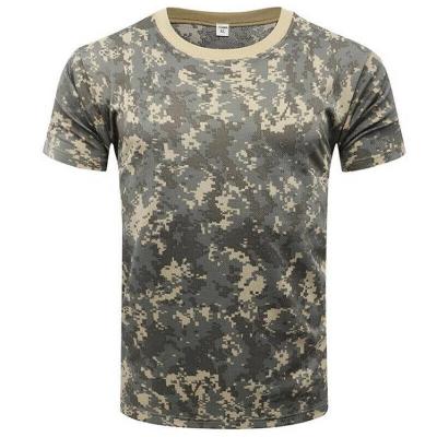 China New Anti-Static 3D Printing Round Neck Sport Men's Fashion T-shirt Short Sleeve Camouflage Casual Fitness Men's Top T-shirt Summer for sale