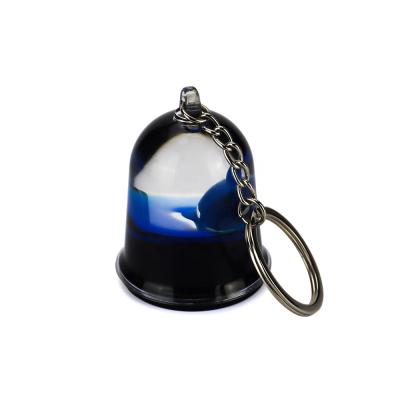 China New Promotion Modern Innovative Liquid Water Gifts Acrylic Key Chain With Resin Floater Inside for sale