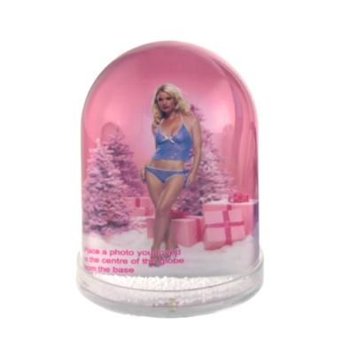 China Plastic SnowGlobe Wholesale Image Europe Souvenir Rahmen Photo Frames Snow Globe Photo for sale