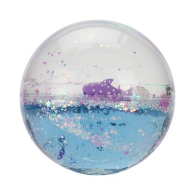 China Eco-Friendly Assorted Mega Material Bouncy Water Glitter Ball Glitter TPU Bouncy Balls for sale