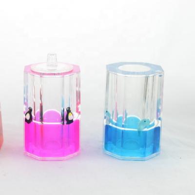 China Eco - Friendly Office School Water Oil Pens Holder Acrylic Floater Liquid Pen Holder for sale