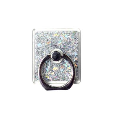 China Universal Liquid Neon Glitter Ring Holder Liquid Glitter Fasion Sand Ring Holder For Phone for sale