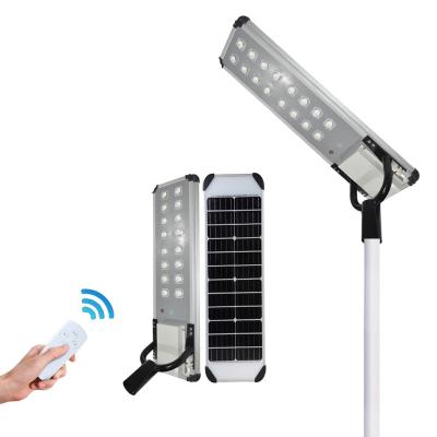 China ROAD 30w 60w 90w ip65 motion sensor power lithium battery price integrated all in led solar panel road garden street lights one for sale