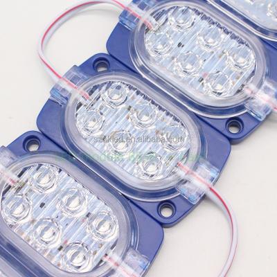 China Blue AlGaInP 12V Lights Led Module Display Panel Waterproof Use IP65 6538 6 LED 1.2W Car Lights Accessories Led Module 2835 for sale