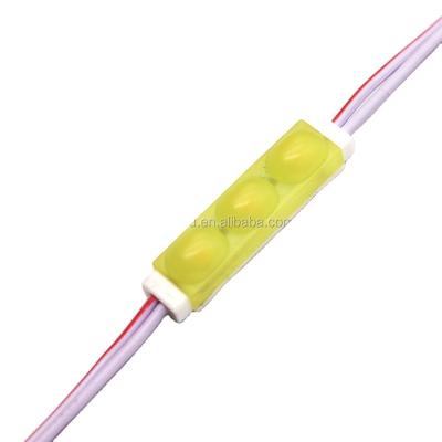 China AlGaInP Mini Size LED Modules 2835 0.6W 12V IP65 Light Yellow Amber Channel Backlight LED Signs SMD Led Module for sale