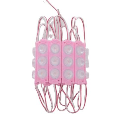 China AlGaInP side lights PINK 3030 3leds 3W DC12V outdoor led module IP65 led light led advertising light box Edge-lit led injection module for sale