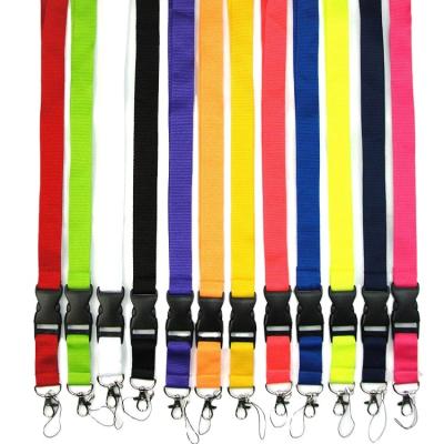 China Promotional Simple Polyester Custom Logo Pattern Teacher Id Accessories Key Chain Material Neck Tie Custom Polyester Lanyards for sale