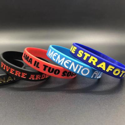 China Custom Bulk Cheap Silicone Wristbands Promotion Gift Silicone Wristbands Silicone Rubber Wristband for sale