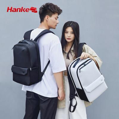 China With USB Hanke Pocket Smart Inner Bag Backpack Large Capacity Business Travel School Slot Anti-theft Laptop Backpack for sale