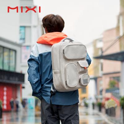 China With USB Mixi Student Laptop Backpack Wholesale Custom Durable Waterproof Oxford School Bag 15.6 Inch Cheap With USB for sale