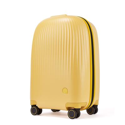 China Universal Luggage Case Trolley Travel Case Trolley Bag AJI Bag PC Luggage Case Small Boarding 20inch Waterproof High Value Round Female Trolley Case for sale