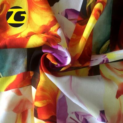 China Breathable 100% unique woven viscous rayon print ethnic colorful digital fabric for dress for sale