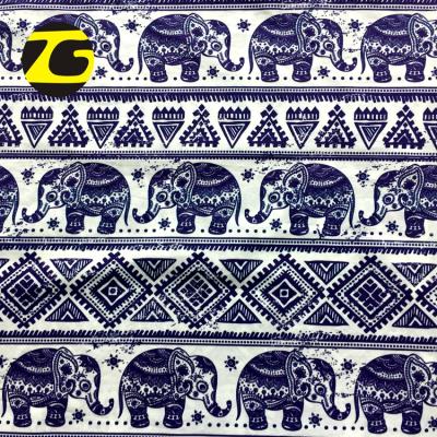 China Breathable Cotton Woven 100 40s Poplin Fabric With Elephant Digital Printing For Dress for sale