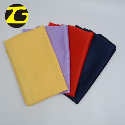 China Breathable plain dyed various color matte microfiber poly satin satin fabric for bridal apparel for sale