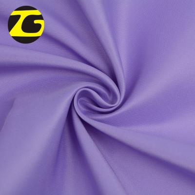 China Breathable Poly Microfiber Satin Fabric Matte Apparel Purple Plain Dyed Matte Satin for sale