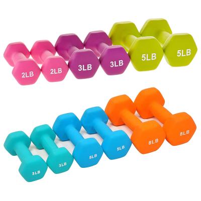 China Bodybuilding Fitness Ladies Neoprene Dumbbell Aerobics Gym Fitness Dumbbell for sale