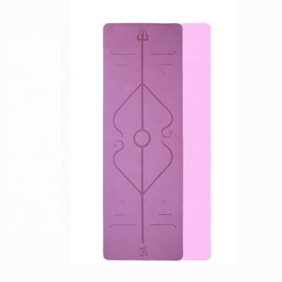 China High Quality Yoga Custom Printing Double Layer Tape Yoga Mat Gym Mat for sale