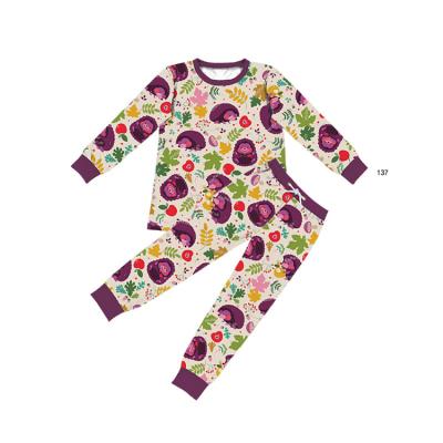 China New Fashion Casual Gril Baby Clothes Frozen Pumpkin Printed Long Sleeve+Trousers 2 Piece Newborn Outfits Kids Pajamas Sets Costume Clothes for sale