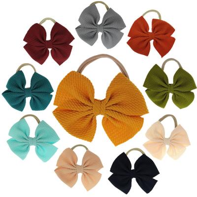 China Fashion Solid Color Wholesale Cute Big Bow Headbands Baby Headband Toddler Infant Accessories Baby Bows Girls Hair Band for sale